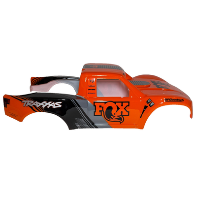 Fits Traxxas Unlimited Desert Racer UDR Orange Black Body FOX