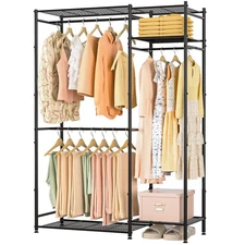 Neprock Portable Closets for Hanging Clothes, Freestanding Clothing Rack with...