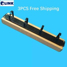 19-inch 1U Cable Management Rail with 4 Rings, Cold-rolled Steel, 0.07 in, 3-pac