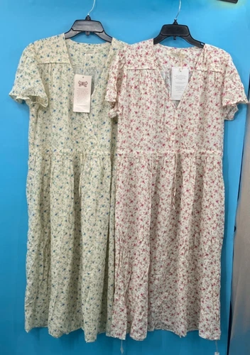2 Christy Dawn The Dawn Dresses Petite in  Sea Spray & Tea Rose NWT Size P-XL