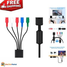 6FT HD AV Component Cable for PS2/PS3 - Enhance Your Gaming Experience