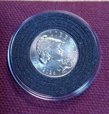 2026 P  Dime  SemiQ Liberty Dual Date 1776-2026  from Bank Roll in ''FREE CASE''