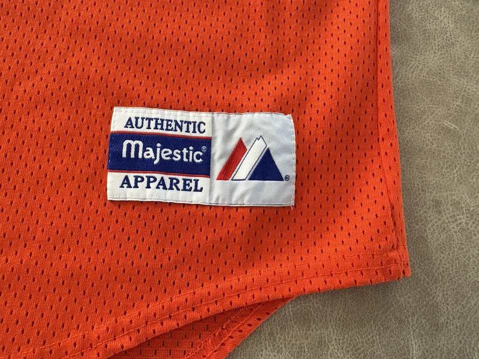Camiseta De Colección Años 90 Milwaukee Brewers Botón Naranja MLB Béisbol Majestuosa Para Hombres Grande Foto 2 de 4