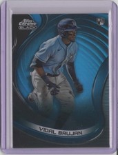 2022 Topps Chrome Black Blue Refractors #43 Vidal Brujan    08/75