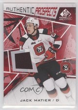 2021-22 Upper Deck SP Game Used CHL Edition Red Jersey Jack Matier #52 9b4