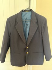 Navy Boys Blazer Jacket Size 14 Husky Dillards Dry cleaned EUC