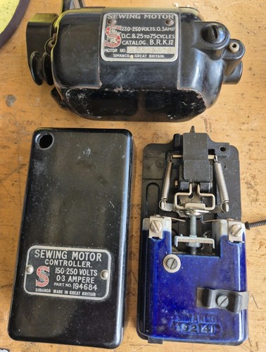 Vintage Singer Nähmaschine Motor und andere Teile - ungeprüft Ersatzteile Reparaturen