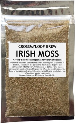 Irish Moss - 35g Bierwürze Kettle Finings - Reinigung Hausbrauen Protafloc Brauen