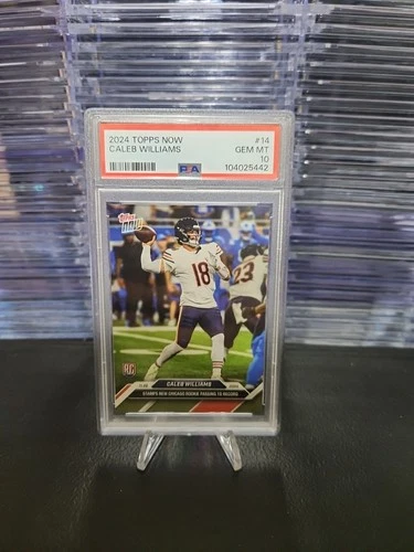 CALEB WILLIAMS 2024 TOPPS NOW PSA GEM MINT 10 ROOKIE CARD!!!