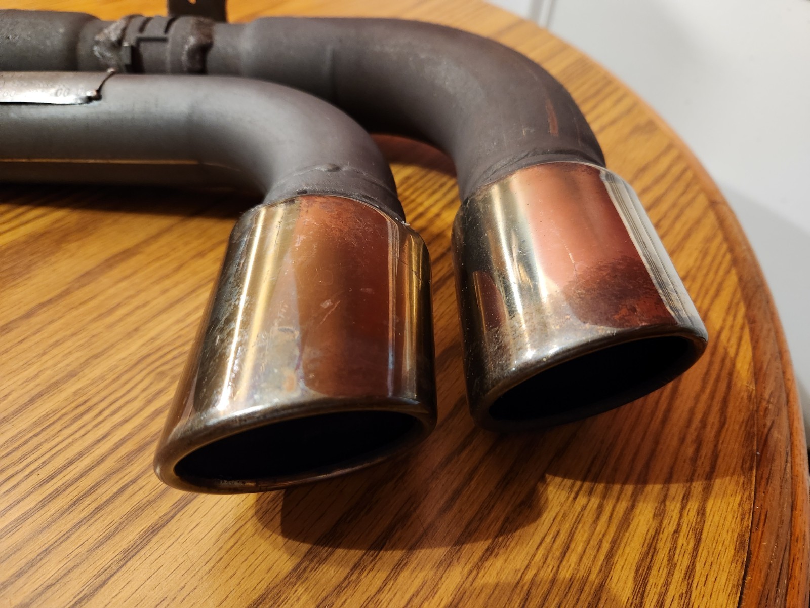 Genuine Ferrari 360 Right Side Exhaust Tail Pipes and Tips - Nice !