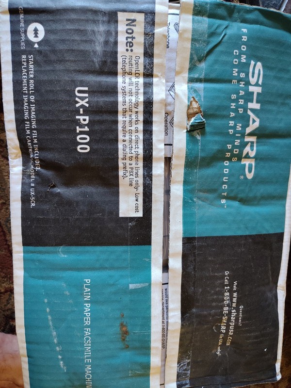 Sharp UX-P100 Fax machine - Opened Box