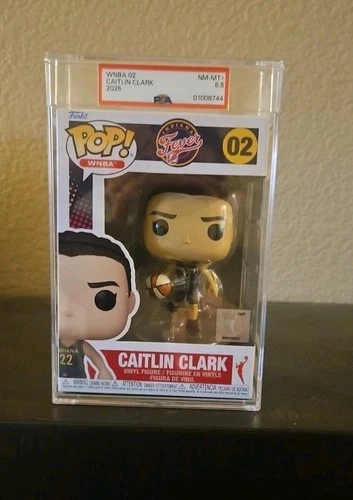Caitlin Clark "Indiana Fever" WNBA 02 Funko Pop! PSA 8.5 NM-MINT+