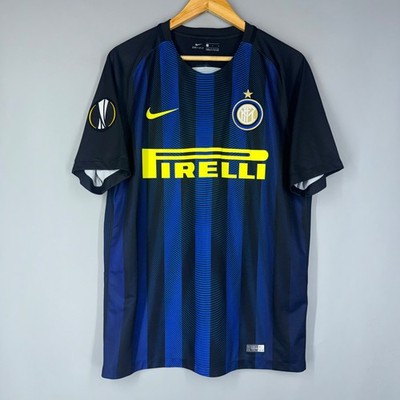 INTER MILAN 2016 2017 HOME FOOTBALL SHIRT MEN'S NIKE JERSEY SIZE L