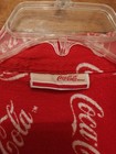 Coca Cola Red White Flannel Collar PJ Pajamas Top Shirt M Medium Women Unisex — photo 3