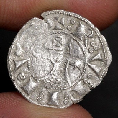 Prince Bohemond III Crusades Silver Coin Antioch Denier 1163AD Crusader States