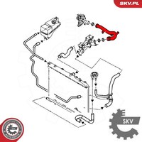 Esen SKV 43SKV784 KüHlmittelrohrleitung FüR Citroen FüR Peugeot