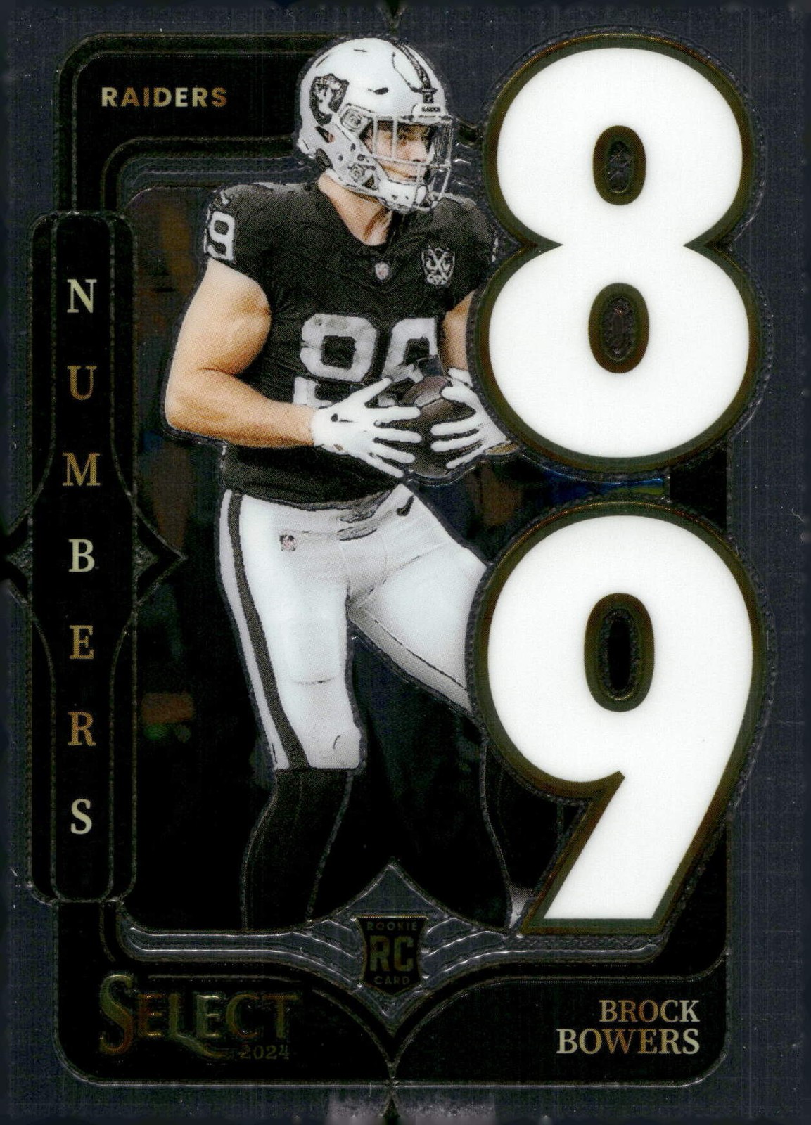 Brock Bowers Panini Select Select Numbers #12 Base