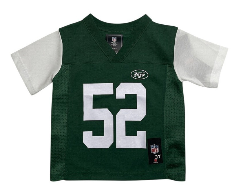 New York Jets David Harris #52 NFL Kids Toddler Jersey Green Size 3T NEW