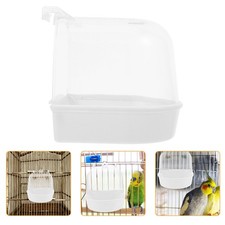 Bird Bath for Parakeets Cage Indoor Deck Baths Outdoors Parrot Bathtub