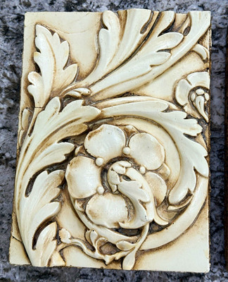 Sid Dickens Memory Block T-60 Leaf Swirl Retired Wall Tile Floral AS-IS