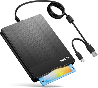 Floppy Disk Reader 3.5 Inch USB Floppy Disk Drive External 3 1/2 Floppy Disc