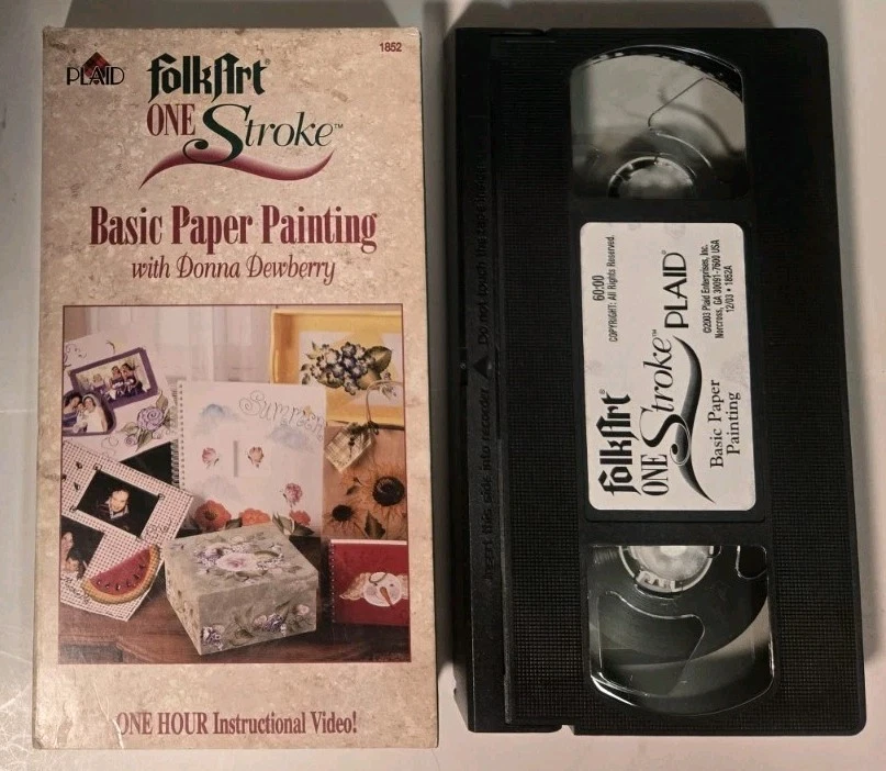 Folk Art Basic Paper Painting Donna Dewberry 2003 VHS One Hour Art Instruction  - Image 4 of 4