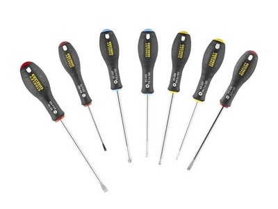 Stanley Tools - FatMax Screwdriver Set Phillips/Pozi/Flared/Parallel Set of  7
