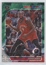 2019 Panini NBA Hoops Premium Stock Green Cracked Ice Prizm Serge Ibaka #180 ut4