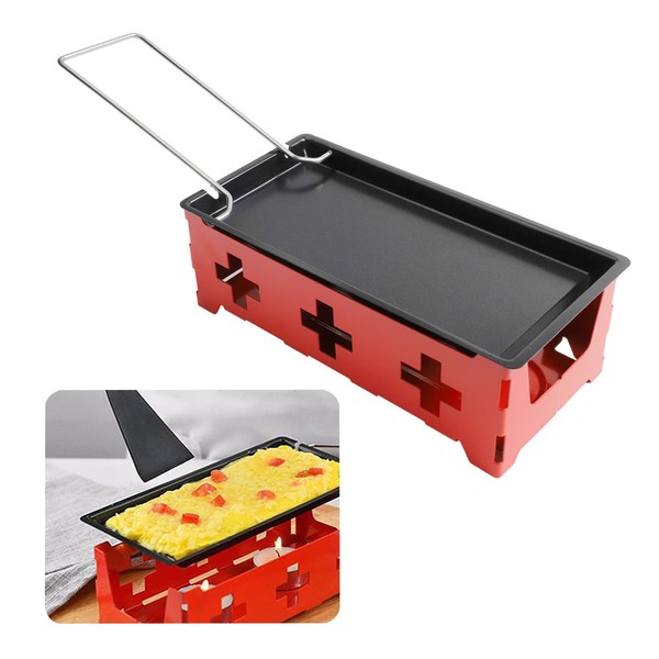 Conveniente juego de raclette de queso para derretir queso sin desorden y agradable