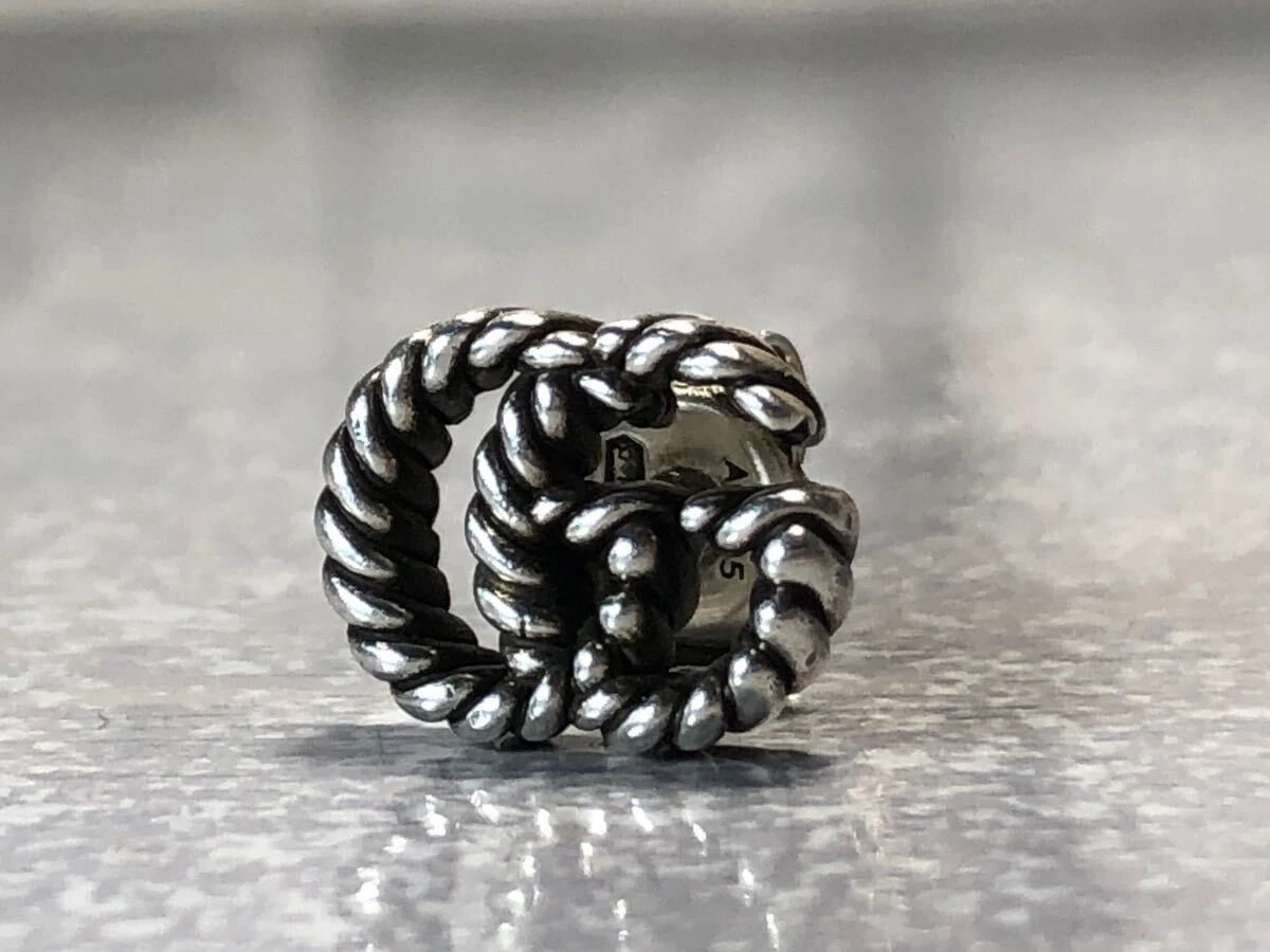 Boucle d'oreille GUCCI Marmont emboîtable logo GG argent une oreille argent 925 accessoires