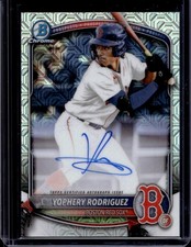 2025 Bowman Chrome Mega Box Yophery Rodriguez Auto Refractor #BMA-YR
