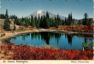 Mt. Adams, Washington, Francis Kies, Cascades, Smith Western Inc., Postcard