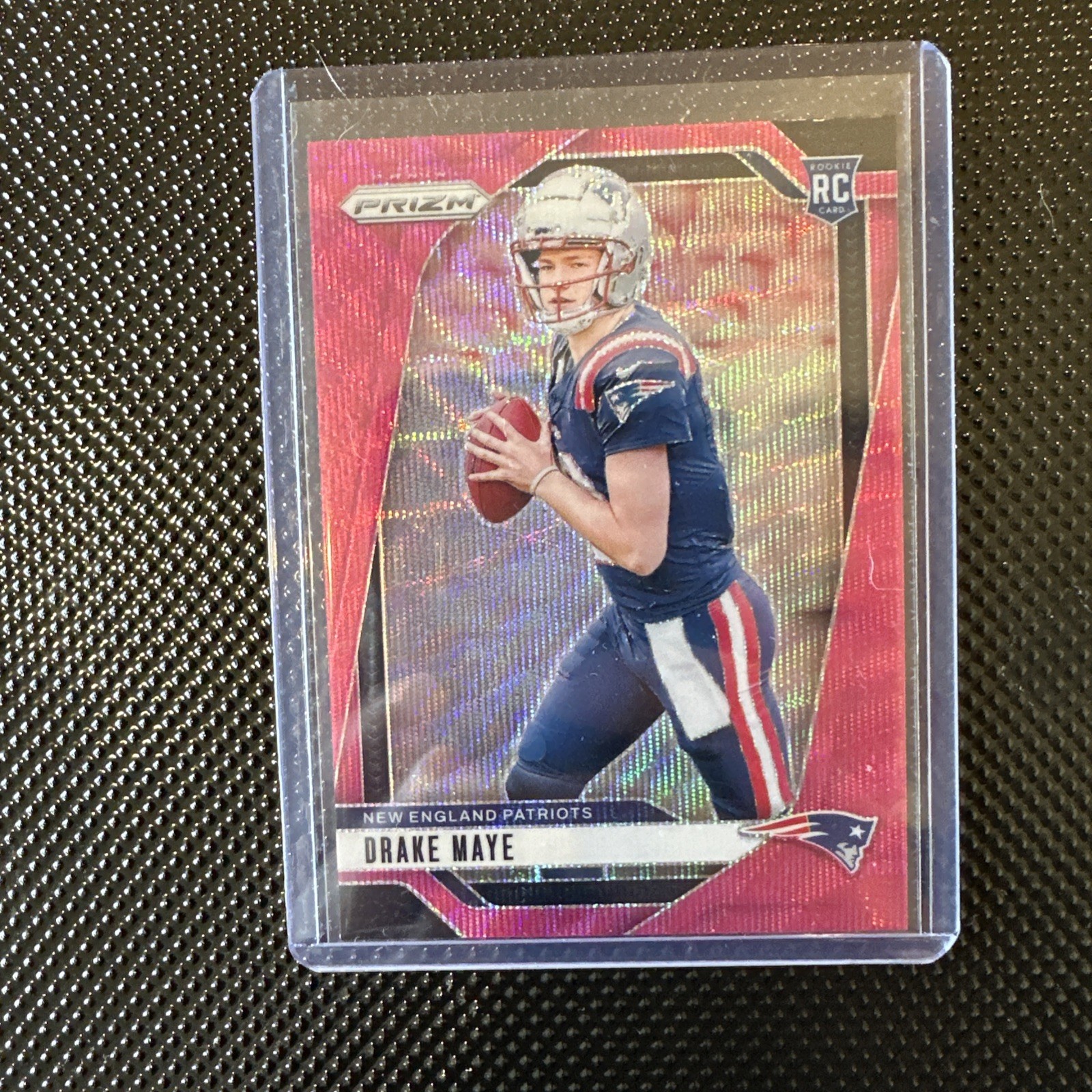 2024 Panini Prizm DRAKE  MAYE RC #329 PINK WAVE Prizm Rookie SP Patriots Rookie