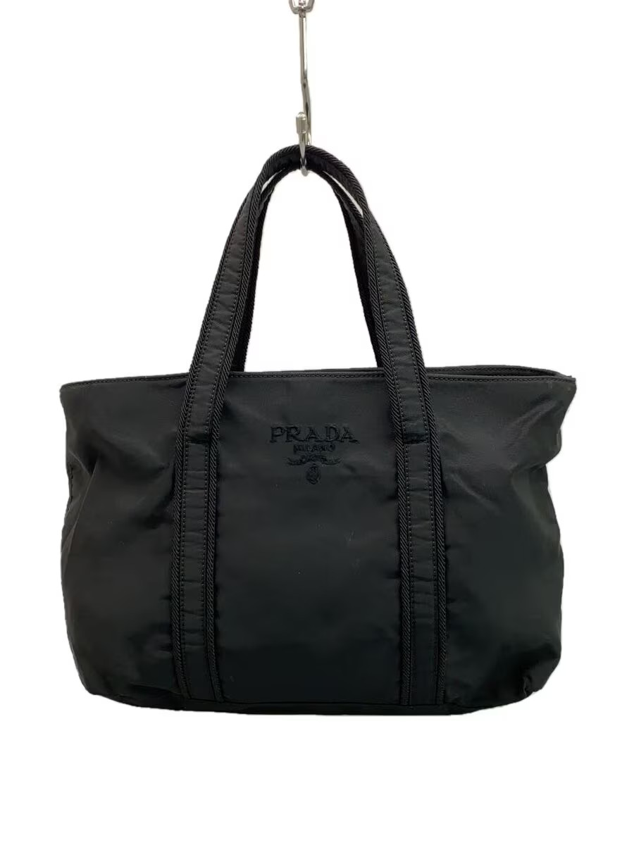 PRADA handbag nylon black plain