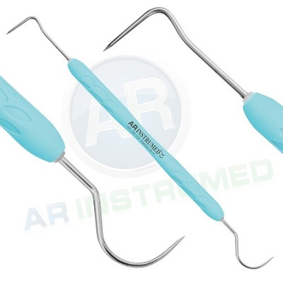AR Silicone Coated Dental Explorer 23-11 Extra Thin Diagnostic Single-Ended Tool