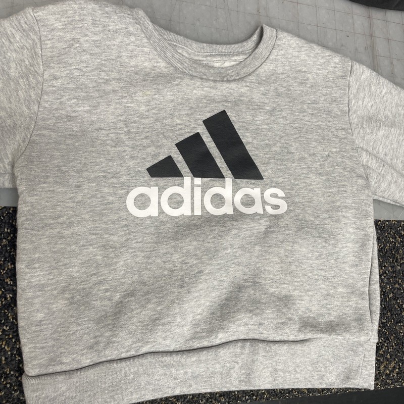 Adidas Toddler 4T Sweatshirt Grey