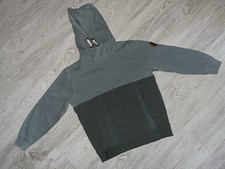 TOP! »Yigga Jungen Hoodie/Pullover/ Sweat mit Kapuze« Gr. 134/140, grau-grün