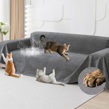 Cat Scratch Furniture Protector - Anti-Slip, Waterproof Sofa Cover to Keep Cats