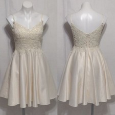 May Queen Rhinestone Embellished Quinceañera Dama Prom Party Fit & Flare Dress 8