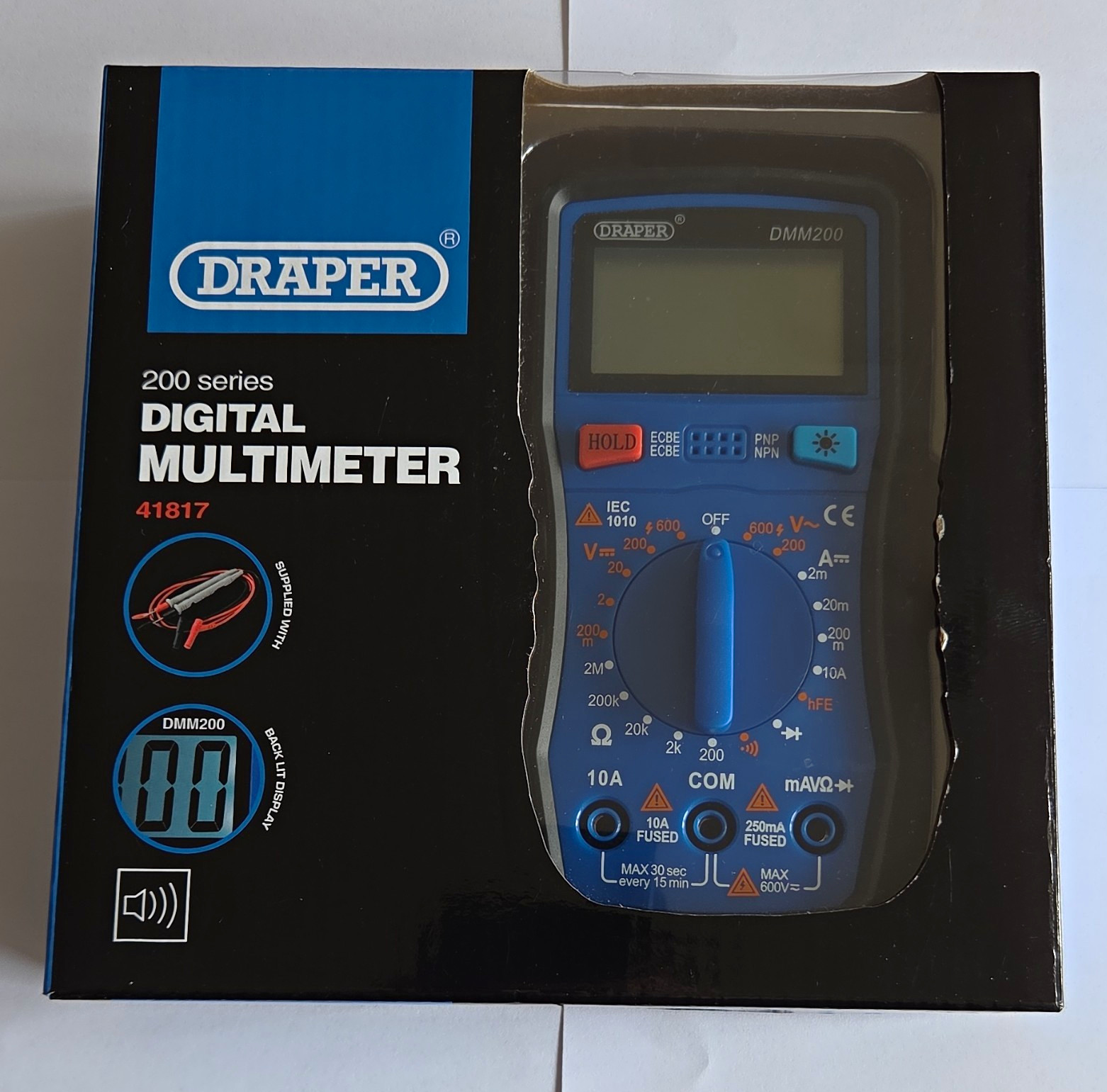 Draper DMM200 200 Series Digital Multimeter 41817