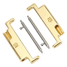Gold 1 Pair 1 Pair Metal Watch Band Adapter Watch Strap Connection Adapter