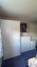 Image of HANDMADE AYLESBURY 3 PIECE BEDROOM SET IN WHITE (NOT FLATPACKED)