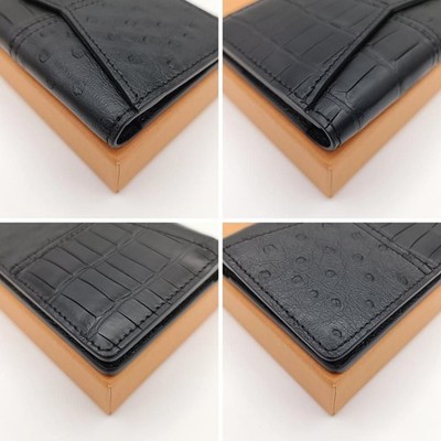 Louis Vuitton N96274 Pocket Organizer Alligator Ostrich Eclipse