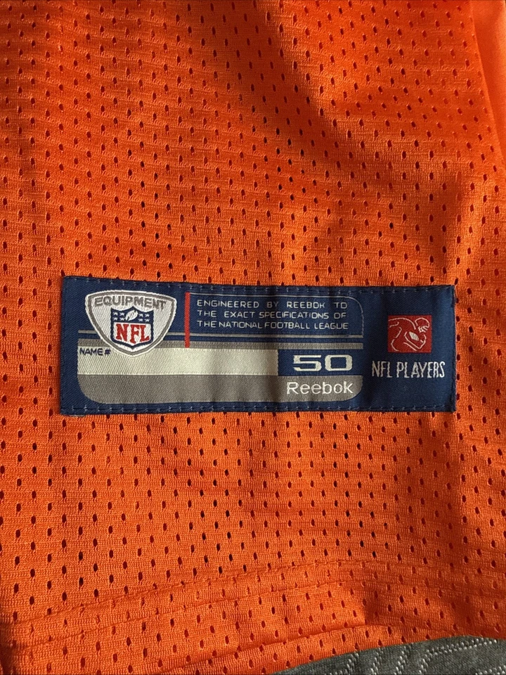 Camiseta para hombre Reebok Brandon Marshall #19 Miami Dolphins NFL talla 50 - naranja Foto 3 de 4