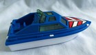 Vintage 1970s Tootsietoy Hard Plastic Speedboat Toy NOS