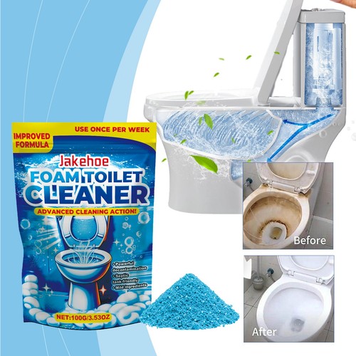 New Splash Foam Self-Activating Toilet Cleaner Powder Toilet Tank Cleaner 3.53Oz