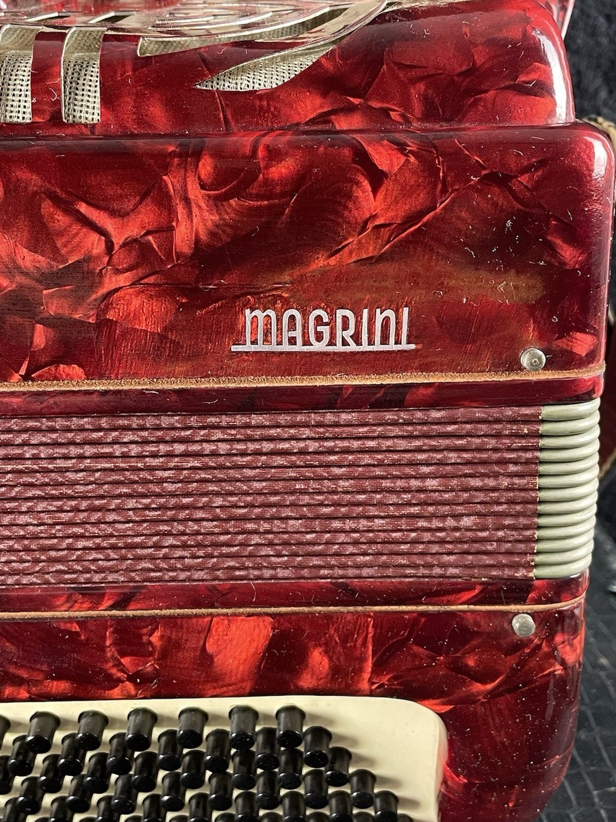 Magrini Accordion Red Castelfidardo Italy - 41 Key / 120 Bass
