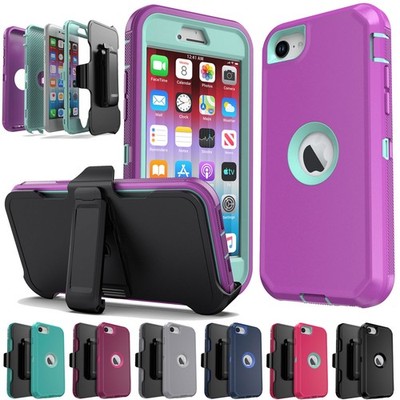 For iPhone SE 2020/SE 3rd 2022 Shockproof Case Heavy Duty Cover With Belt Clip