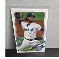 Topps 2021 Yohan Ramirez Rookie #519 Seattle Mariners MLB Baseball Card. rookie card picture