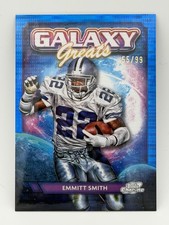 2024 Topps Chrome Cosmic #GG-12 Emmitt Smith Galaxy Greats Blue Pulsar 55/99